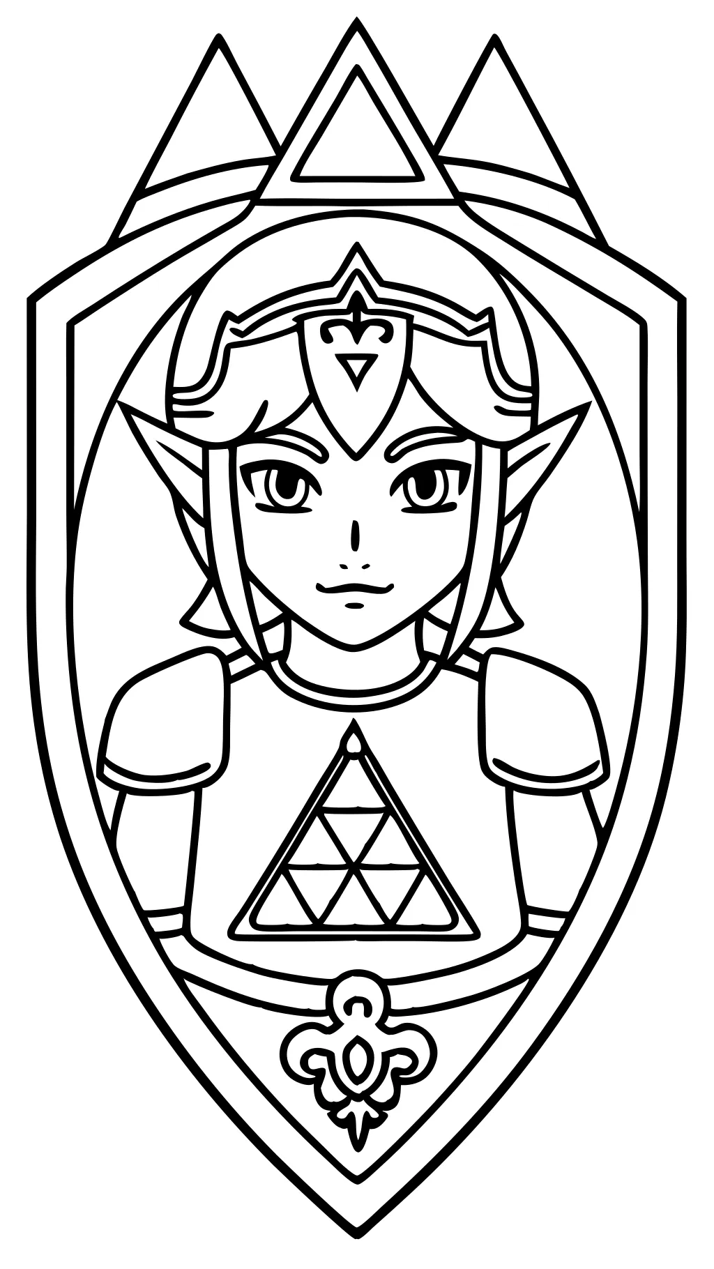 coloring pages of zelda